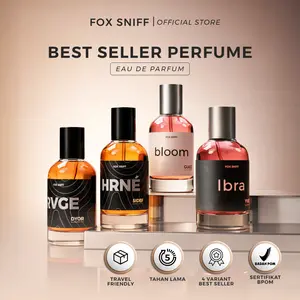 Fox Sniff - Parfum Best Seller 30ml Eau de Parfum Rekomendasi Parfum Pria Wanita Aroma Wangi Tahan Lama Hingga 5 Jam Tidak Bekas Di Pakaian Dan Wangi Meninggalkan Jejak