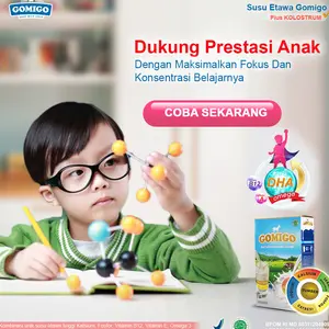 Susu Kambing Etawa Gomigo Plus Kolostrum Untuk Anak Cerdas Fokus Belajar dan Anak Nafsu Makan Berat Badan Naik Halal BPOM Garansi Original 100%