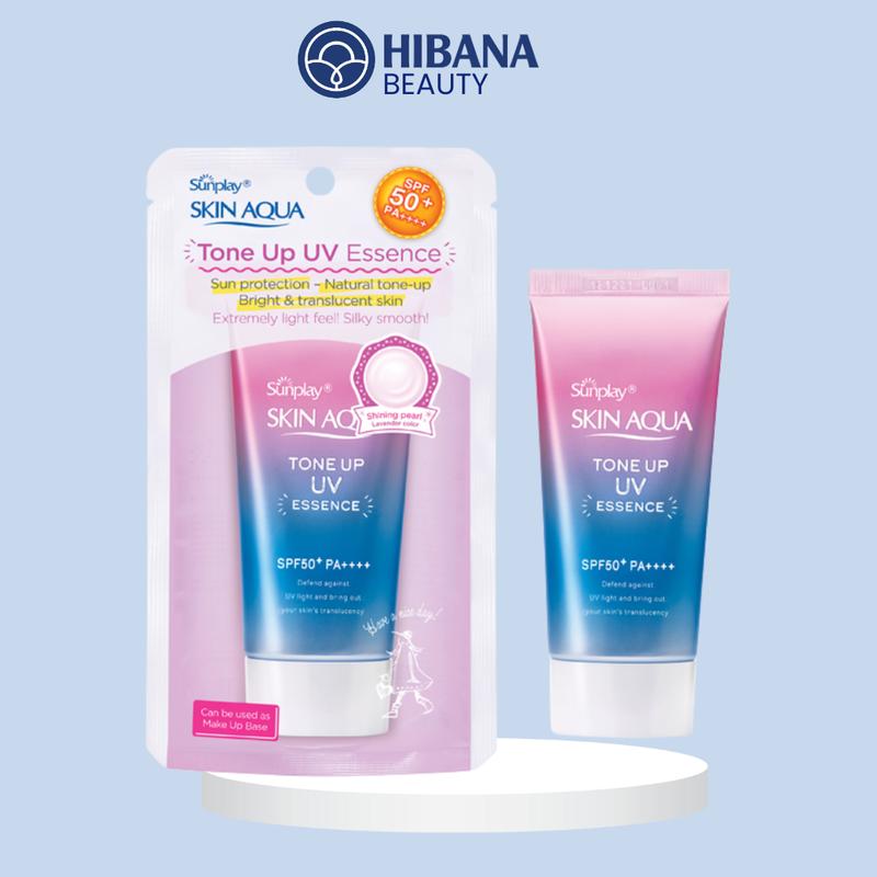 Kem Chống Nắng Hiệu Chỉnh Sắc Da Sunplay Skin Aqua Tone Up UV Essence - Lavender SPF50+/PA++++ 50g