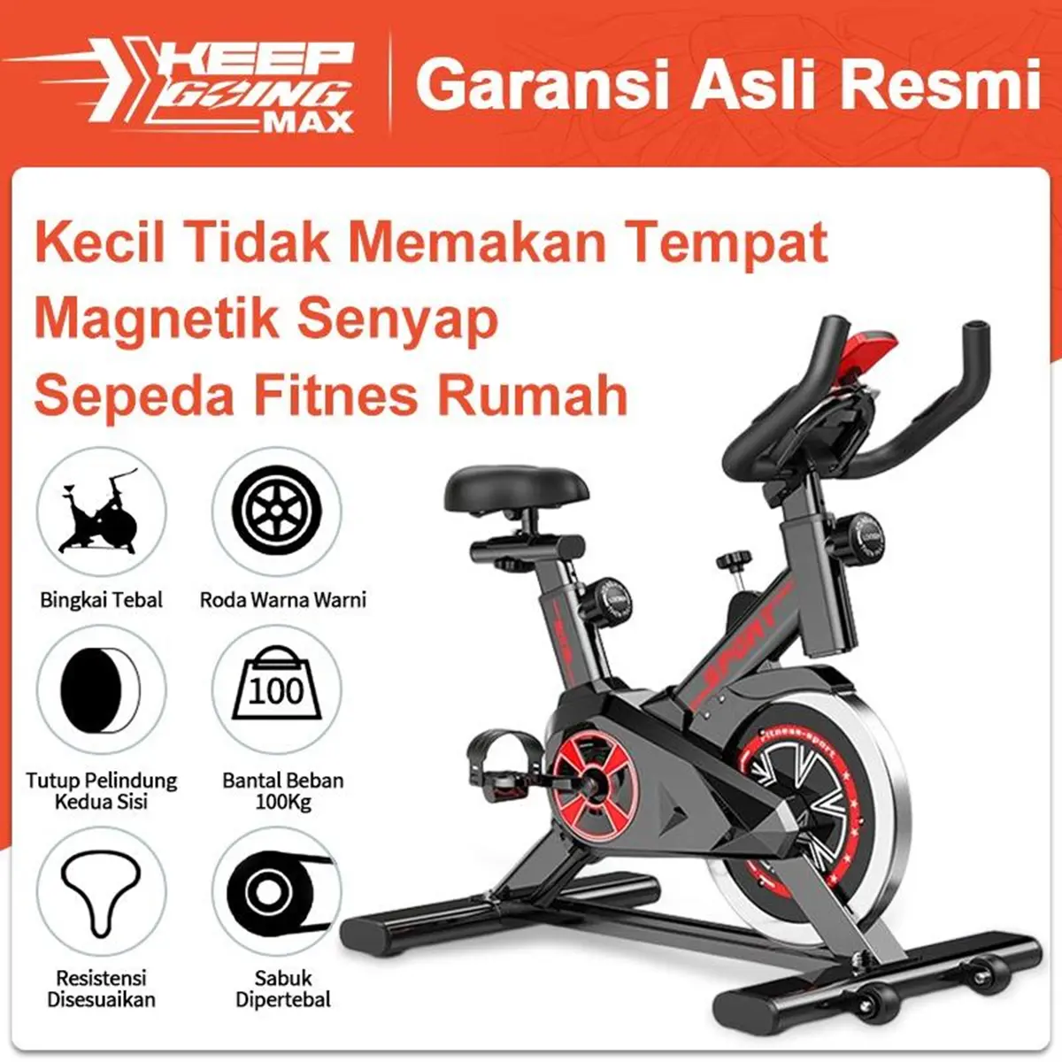 Spinning bike Sepeda statis peralatan fitness dalam ruangan yang sangat tenang / Alat Fitness Spinning Bike Sepeda Statis Sepeda Fitness