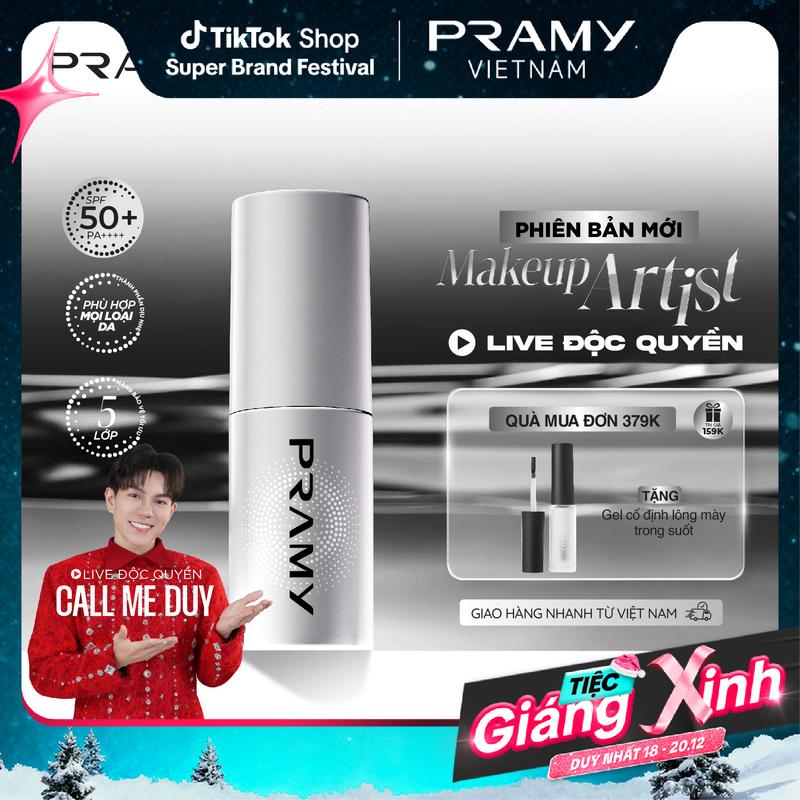 PRAMY Xịt Khoá Nền Makeup Artist Khóa Chặt Lớp Trang Điểm Bền Bỉ Kiềm Dầu Lâu Trôi Dưỡng Ẩm Setting Spray 30ml