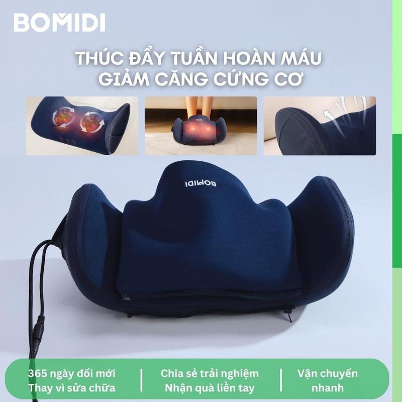 Máy massage đa năng BOMIDI FM4 cho lưng, chân và bàn chân, trang bị con lăn massage kép, Giúp thúc đẩy tuần hoàn máu, Con lăn massage cho bàn chân, bắp chân, thắt lưng và bụng, Quà tặng lý tưởng cho cả nam và nữ