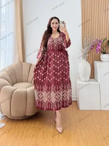 Chibi Dress Cantik Model Terbaru Kekinian Rayon Premium Bumil Busui Friendly Nyaman