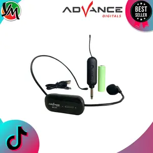 MICROPHONE WIRELESS ADVANCE MIC-D2 Advance MIC-D2 Wireless Microphone Headset D-2 Microphone Bando Garansi Resmi 1 Tahun