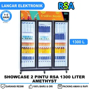 Showcase RSA 3 Pintu 1350 Liter No Frost Digital Thermostat AMETHYST