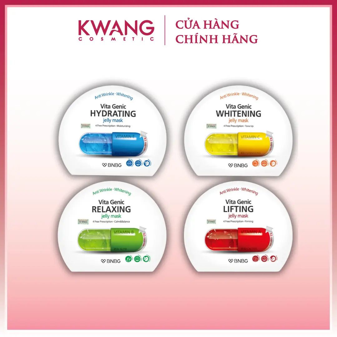 Hộp 10 miếng Mặt nạ BNBG Vita Genic Dưỡng Da Hàn Quốc