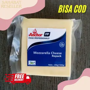Keju Mozarella Ancor 250gr 200gr Keju Lumer Mozarella Cheese Powder Baking Bayi Bubuk keju pro saus  keju