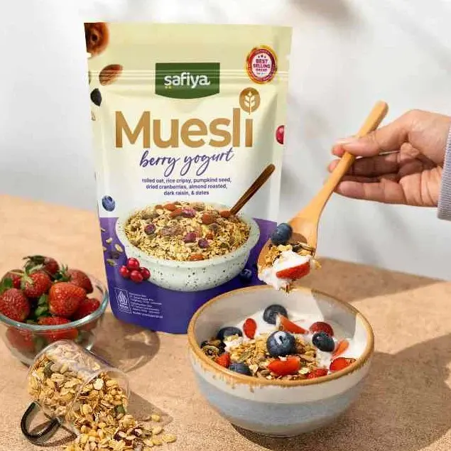 Muesli Berry Yoghurt Sereal 1 Kg Safiya | Sereal dan Oatmeal Berry Yoghurt 3