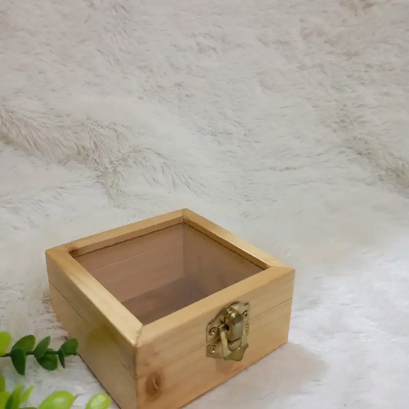 Kotak cincin Rustic premium 0