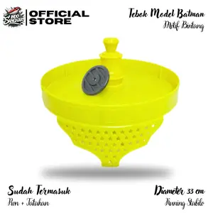 TEBOK LOVEBIRD MOTIF BINTANG MODEL BATMAN DIAMETER 33CM + PION UNTUK SANGKAR KANDANG BURUNG LOVEBIRD