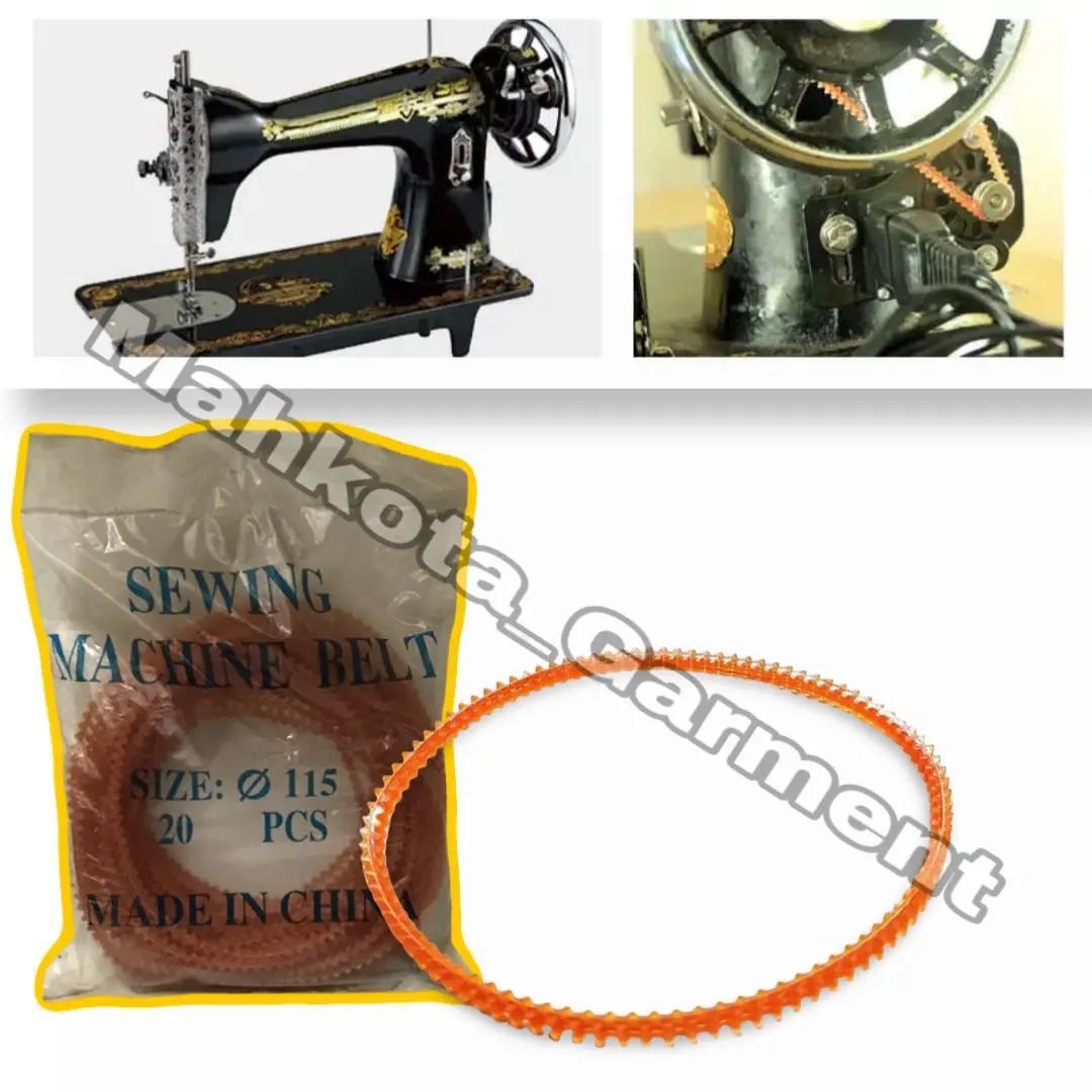 1 Pack Tali dinamo mesin jahit kecil ButterFly / Singer | Timing Belt V Belt tali dinamo mesin jahit