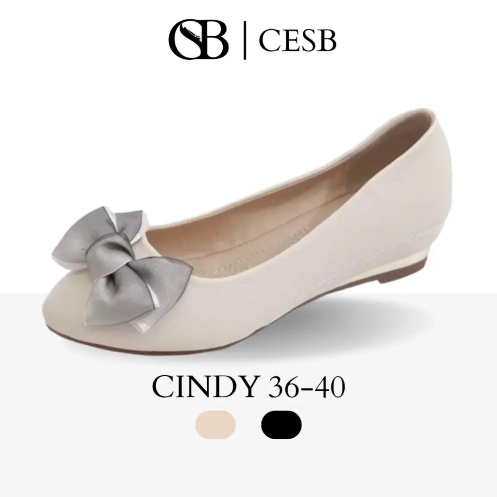 CESB Cindy Flat shoes Wanita Premium Casual dan Fashionable Sol Karet