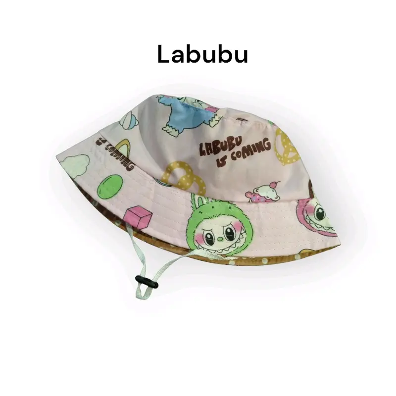 Topi Bucket Hat Anak full Print bolak balik Fashion 1