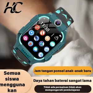 HC Smart Watch Z6 Jam Tangan Anak Tahan Air  Layar Sentuh 1.44 InterkomSuara Foto Jarak Jauh SOS GPS Pemosisian Waktu Nyata Jejak Kaki Bersejarah Senter Call Ponsel Monitor Telepon Pelacak Fashion dengan Baterai 700mAh dan Layar HD 1.44 Inci - Smartwatch