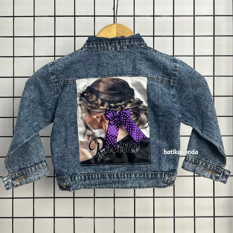 CUCI GUDANG - Jaket Jeans Anak Perempuan 1-4 Tahun Model Mini Casualy - Bahan Jeans Tidak Tebal dan Tidak Tipis
