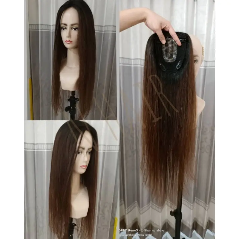 Hairtop/toupee rambut penutup botak 18