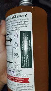 Product Review of NUTRIFARM CUKA APEL 500ML WITH MOTHER CUKA APEL 500 ML organik from s**🌻 3