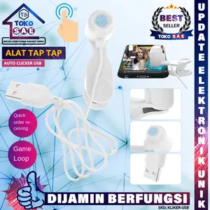 Standar Smart Screen Clicker Alat Tap Tap Klik Pengklik Layar Ponsel Otomatis USB dengan Lampu LED - Putih - Accessories