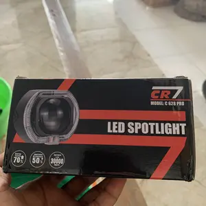 CR7 Lampu Projie Biled Matrix X1 C628 2,5 Inc Plus Shroud dan Devil Eye 4 Kabel