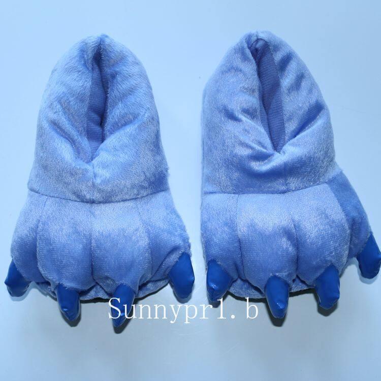 Cartoon Animal Shoes Paw Shoes Autumn and Winter Lovers Bag with Warm Shoes Men and Women Children Monster Home Shoes 6