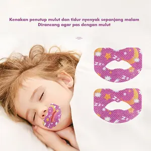 Plester Penutup Mulut Tidur Anak Karakter Anti Dengkur Stiker Mulut Tidur Kids Sleep Strips Isi 30pc Eye