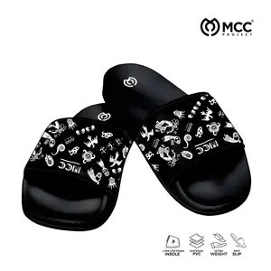 Sandal Selop Pria Terbaru Kekinian Motif Dancee Sandal Cowok Keren Kasual Ukuran 39-43 Shoes Casual Elegant Slippers Karet Sendal Wanita