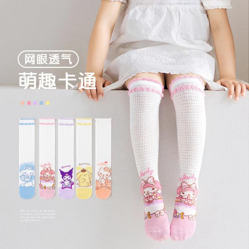 Twinkle Margie Kaos Kaki Panjang Anak Kaos Kaki Selutut Sanrio Kuromi Melody Cinnamorol Fashion 0
