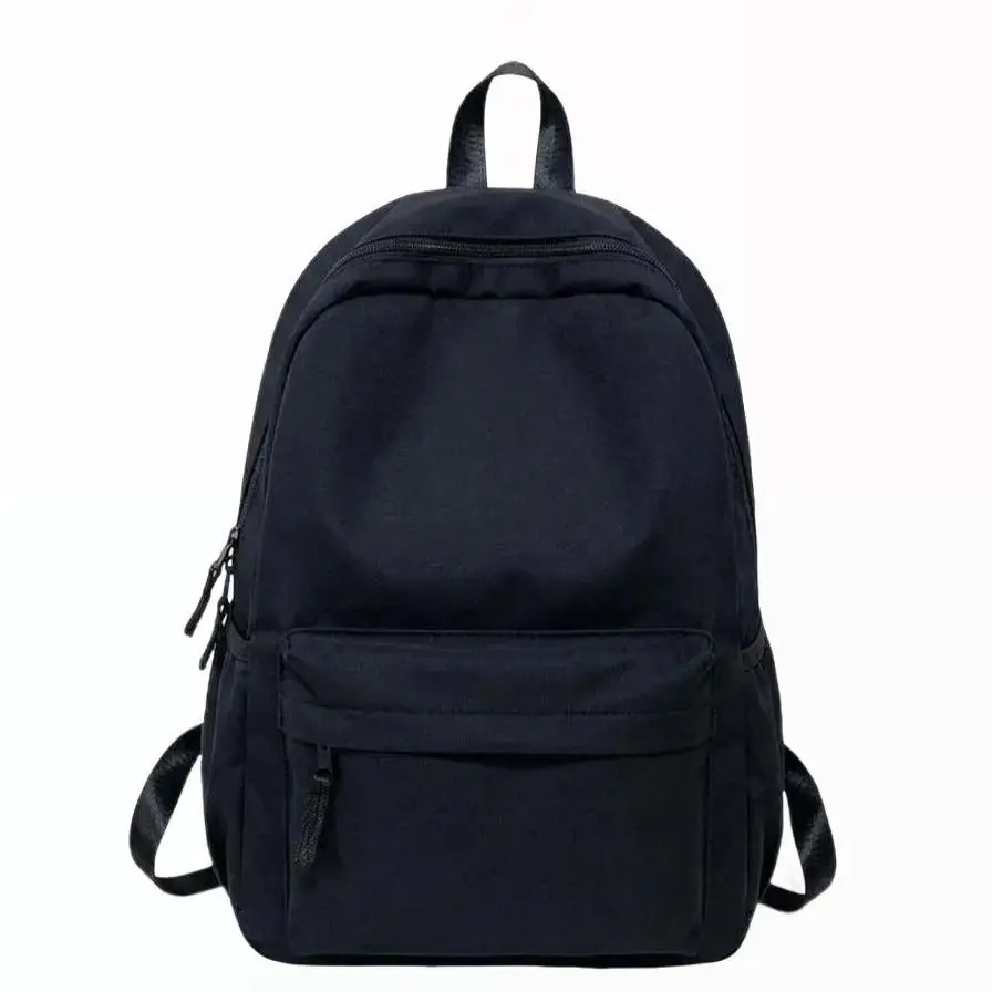 Brodella Store Tas Ransel Distro Sekolah Cowok Cewek Polosan Kekinian Multi Fungsi Muat Laptop 15 Inci Bahan Kanvas Tebal Halus Dan Lembut - Wanita, Pria