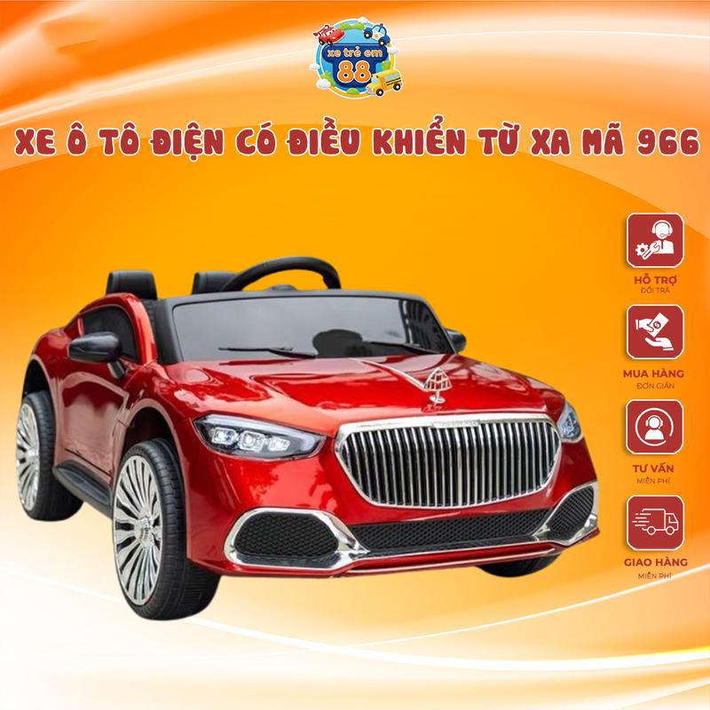 Xe ô tô điện có điều khiển từ xa cho bé mã 966 Đồ Chơi xeotodien diah xe bé x edie ô tô điện xe oto điện cho bé ô tô điện mini x eben