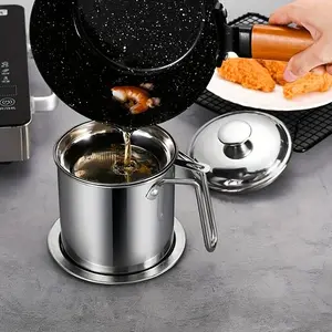 Oil Pot Saringan Minyak Stainless Steel 1.3 Liter dengan Box Kitchenware - Tahan Karat dan Tahan Lama