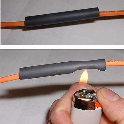 Product Introduction of BARU!! Isolasi Bakar / Heatshrink Tube / Selongsong Kabel Bakar Selang Kabel 4mm Warna Hitam Harga Permeter 12