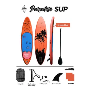 Yoga Stand Up Paddle Board / Papan Surfing / Travel SUP Orange Blue