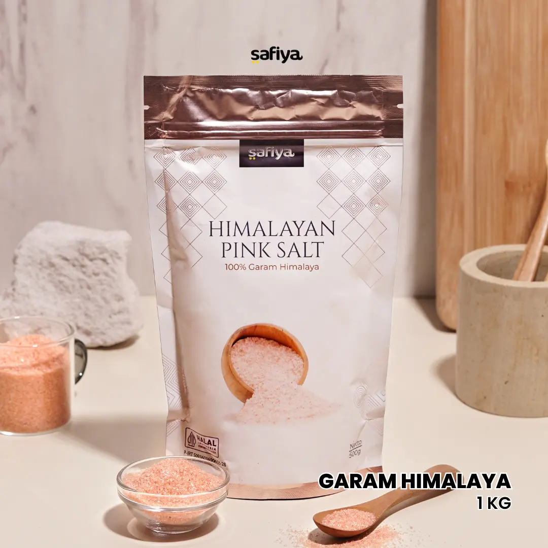 Garam Himalaya 1 Kg Himalayan Pink Salt Original Safiya