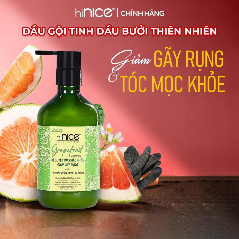 Dầu Gội Tinh Dầu Bưởi & Bồ Kết Thiên Nhiên hiNICE Grapefruit Shampoo Dành Cho Tóc Gãy Rụng