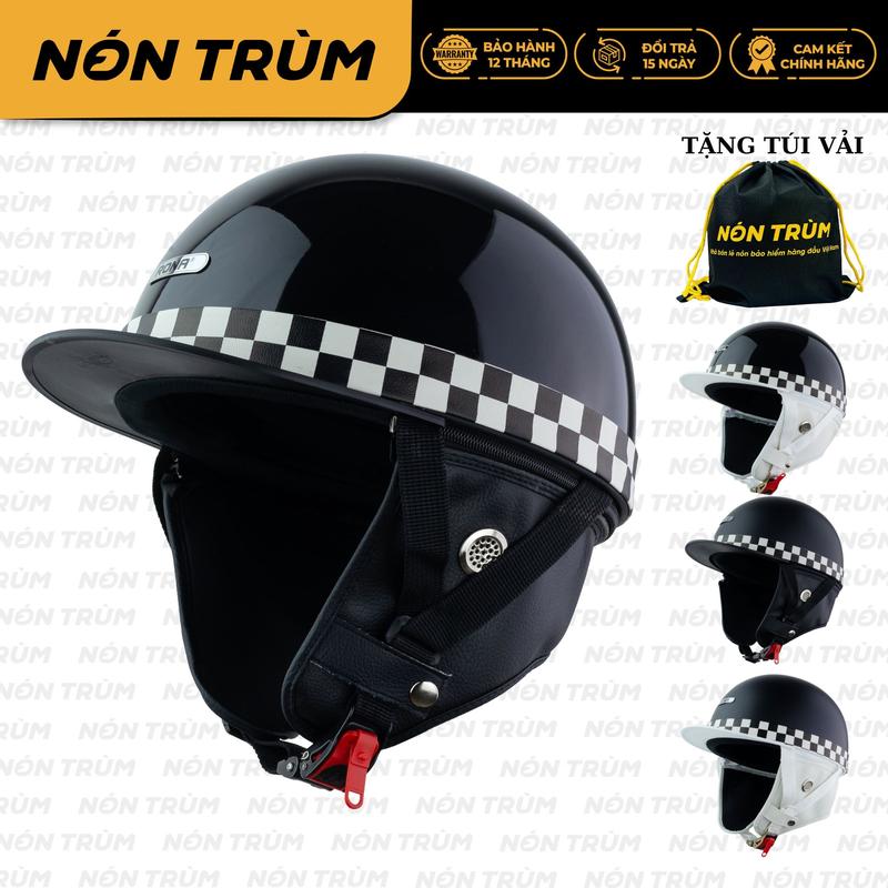 Rona Mũ Bảo Hiểm Nửa Đầu Rona Bosozoku Plus Chính Hãng Phong Cách Nhật Bản Vintage Cho Nam Nữ Đi Xe Máy