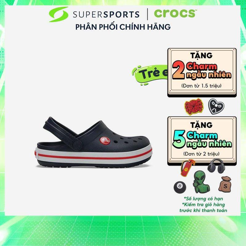  Giày clog trẻ em Crocs Crocband Navy Red - 207006-485 