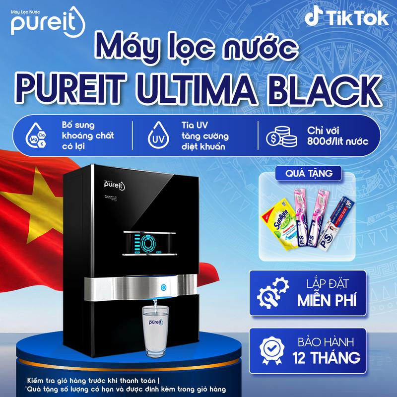 Máy lọc nước Bổ sung khoáng chất, Treo tường/Để bàn Ultima Black, công suất 4000L