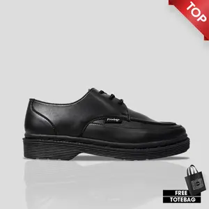 Prodigo * Sepatu Pria Mahakam Full Black |  Sepatu Shoes low Boots | Sepatu Pantofel Kasual I Sepatu kerja Hitam