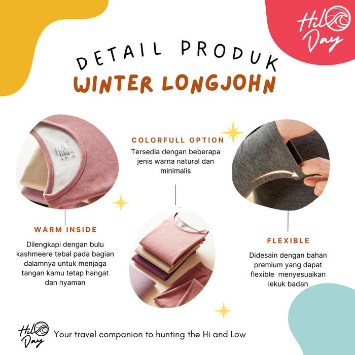 HILODAY Long Jhon Pria Winter Tebal Hangat 1