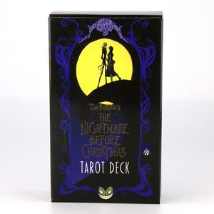 78 Cartas El Pesadilla Antes de Navidad Baraja de Tarot Cartas de Adivinación Perfectas para el Espíritu Navideño Juegos de Cartas para Fiestas y Reuniones