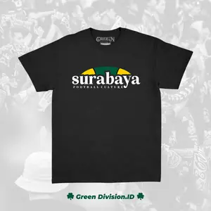 Surabaya Football Culture 02, Kaos Persebaya, Kaos Casual Persebaya, Kaos Ultras Persebaya, Kaos Pecandu Sepak Bola Surabaya Combed, Code 03