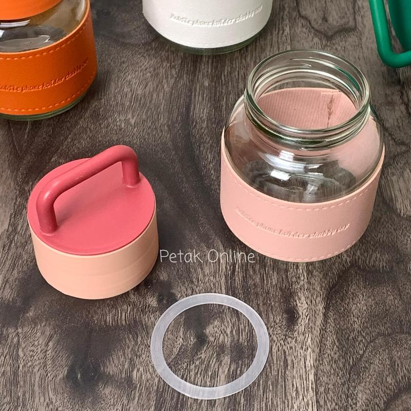 Botol/ Toples Tenteng Chubby Cup 300 ML Plus Box 1