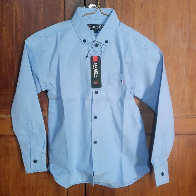 Kemeja Pria Panjang Warna Sky Blue Biru Langit Dewasa Kantor Formal Casual Cowok Baju Katun oxspot Dewasa 0
