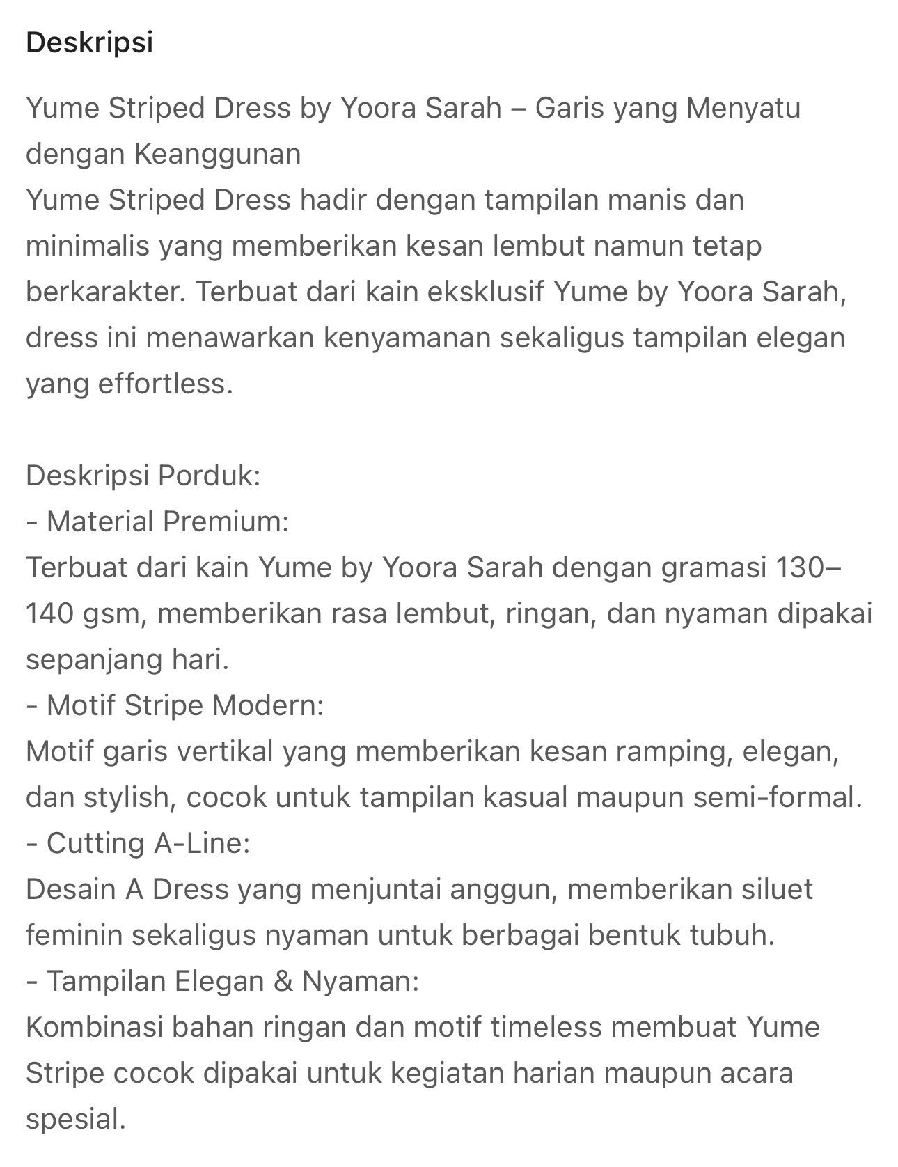 Yume Dress by Yoora Sarah