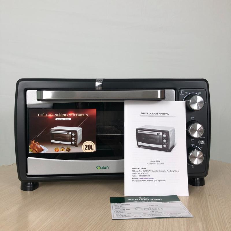 BẢO HÀNH 12 THÁNG Galen - Lò Nướng Điện Galen Công Suất 1400W Dung Tích 20 Lít Dùng Để Nướng Gà Nướng Thị Nướng Bánh Nướng Rau Củ