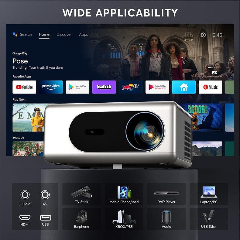 Ultra 4K UHD portabel Triple Laser 800 ANSI Lumens Native 1080p
