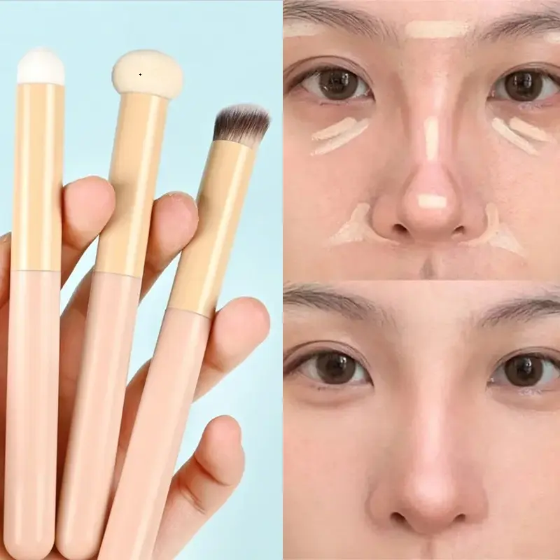 Concealer Makeup Brushes Mushroom Sponge Head Professional Lip Cosmetic Brush Face Foundation Blending Beauty Make Up Tool Women