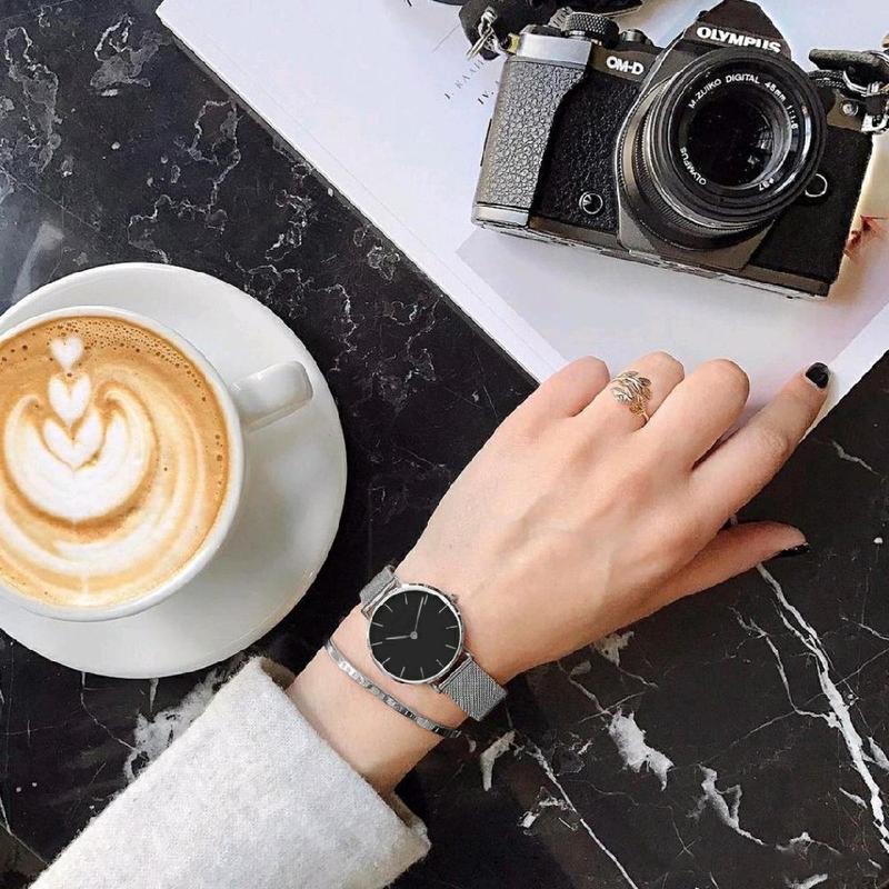 JAM + BOX Jam Tangan Wanita Rantai Magnet D , jam tangan casual Watches Quartz 6