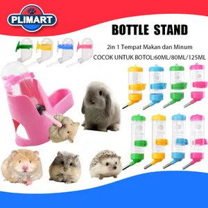 Botol Minum Hamster Anti Tumpah 60–125ml – Tempat Minum Kelinci & Hamster