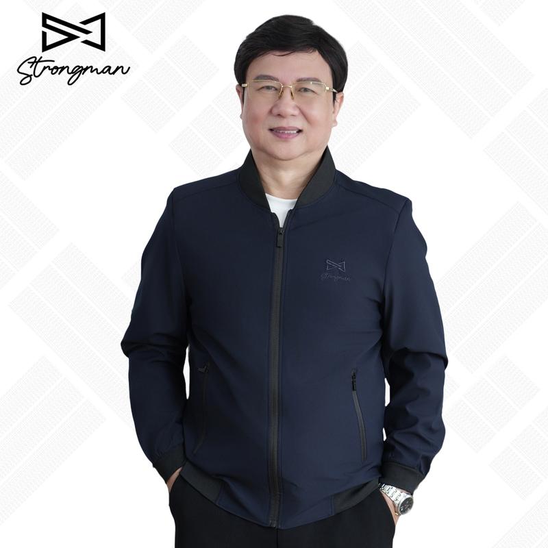 Áo Khoác Gió BOMBER STRONGMAN Trung Niên Nam - Mềm Mại Lịch Sự KG03